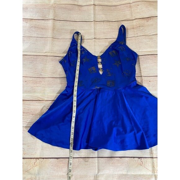 La Blanca Women's One Piece Skirtini Swim Suit - 16 - Picture 3 of 12